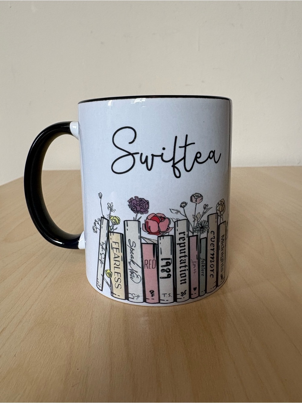 SWIFTEA Taylor Swift Albums Mug White 3.5”